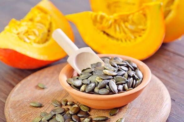 Pumpkin seeds for parasites