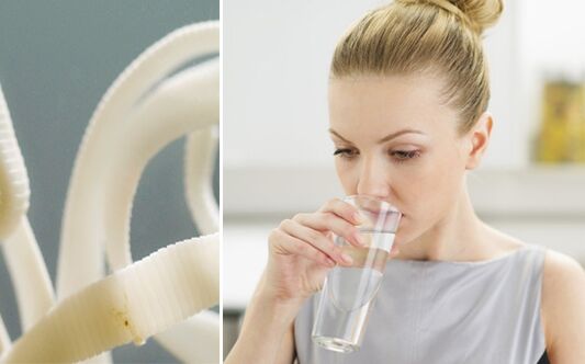 Drink water when cleaning parasites
