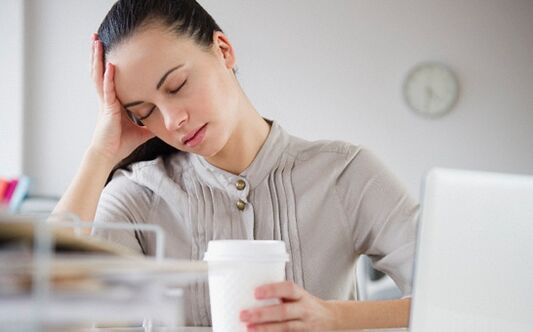 Headache due to parasites in the body