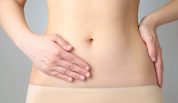 Abdominal pain due to parasites